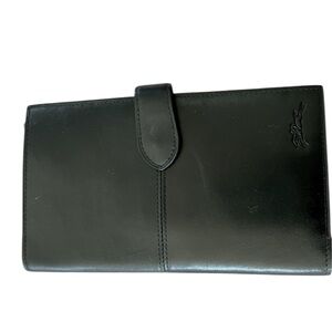 LONGCHAMP Black Leather Wallet